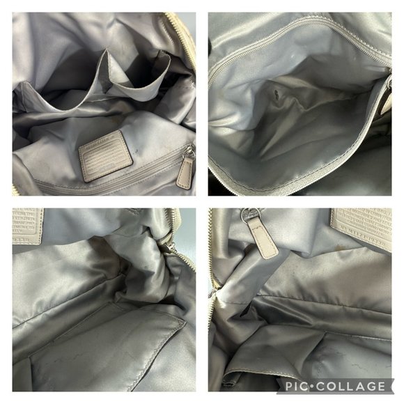 Authentic COACH # 19338 Kristin Signature Dome Sequin Satchel Shoulder Bag - Picture 13 of 14